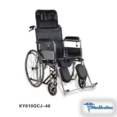 Tuvaletli Tekerlekli Sandalye Ayakları Kalkar Tekerlekli Sandalye