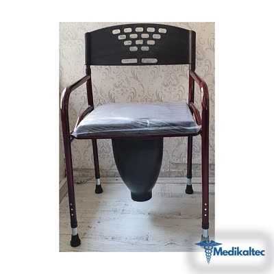 Hasta Sandalyesi Deri Döşemeli Klozet Plastik Hunili Direk WC Alaturka Tuvalet Üzerine Uygun (Model 3496)