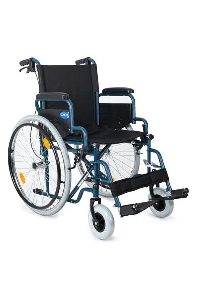 Tekerlekli Sandalye | 45 cm Oturum Genişliği, Refakatçi Frenli, Çelik Gövde DM-312